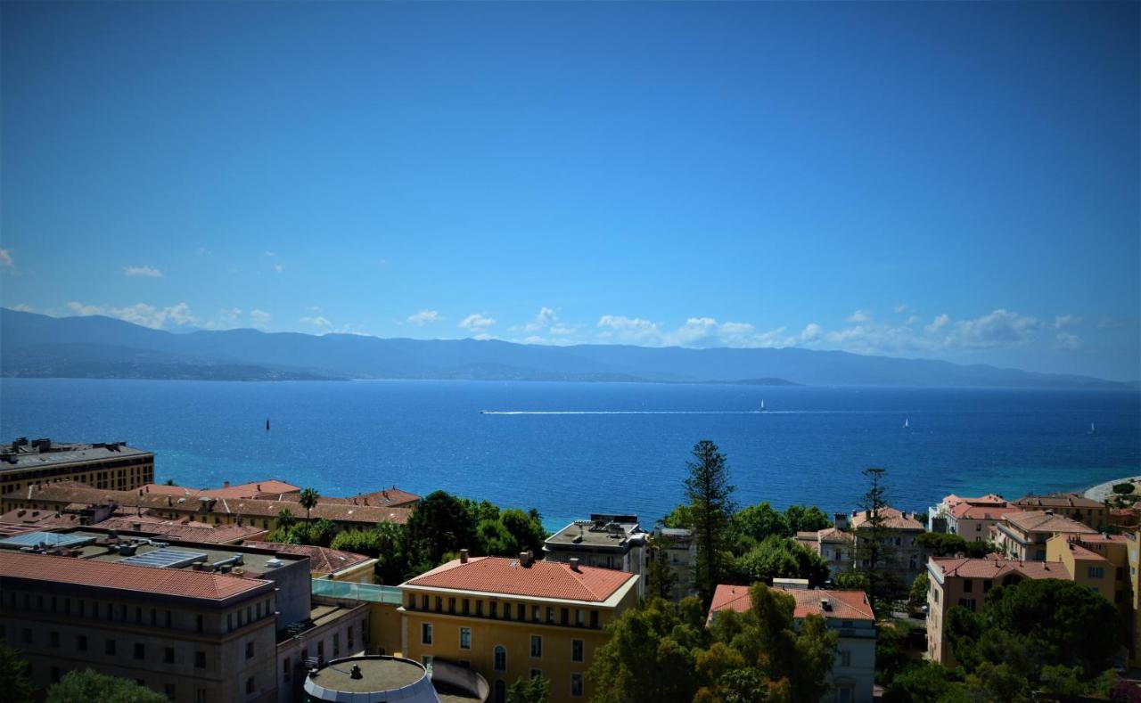 Grand T2 Standing Ajaccio Proche Centre Et Plages Vue Panoramique Parking Prive Екстер'єр фото