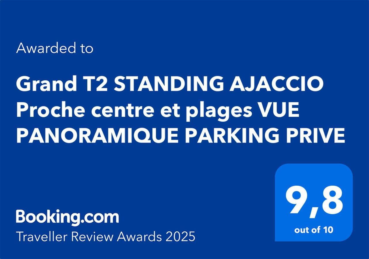 Grand T2 Standing Ajaccio Proche Centre Et Plages Vue Panoramique Parking Prive Екстер'єр фото